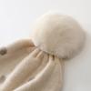 Children's cashmere hats boys and girls autumn and winter knitted cold-proof ear protection hair warm hairball hat spot winter