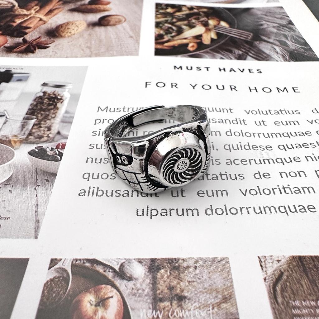Ring Engine Ring Men's Opening Trendy Design Trendy Men's Decorative Accessories