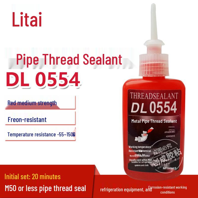 

Litai 554 Средней прочности устойчивый к средам герметик для резьбы труб