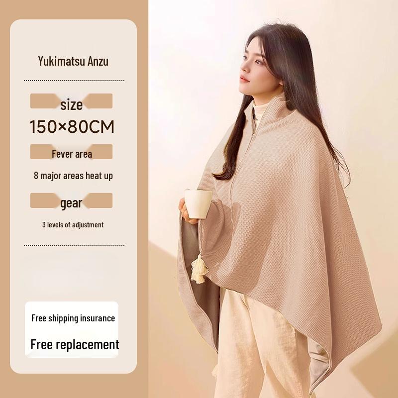 2025 USB Electric Heating Shawl Blanket - Outdoor Warm-up Electric Blanket