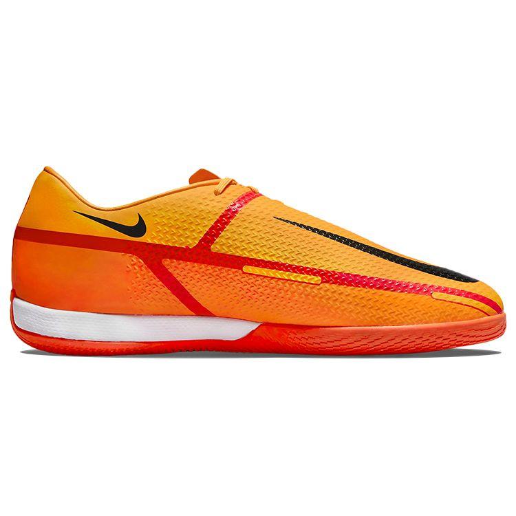 Nike Phantom GT2 Academy Round Toe Lace-Up IC/IN Indoor Shock Absorbing Non-Slip Durable Soccer Shoes Men Sneaker Orange DC0765-808