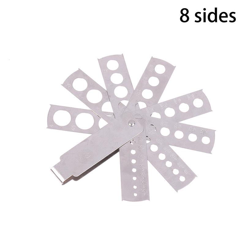 E56A Sturdy Stainless Steel Gemstones Size Gauge For Jewelers And Hobbyists