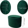 Oval Shape Three Ring Box Velvet Material Oval Jewelry Box Velvet Ring Box  Jewelry Storage