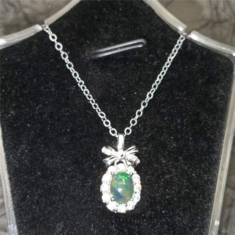 A Sweet and Perfect Gift for African Black Opal Pendant In Summer