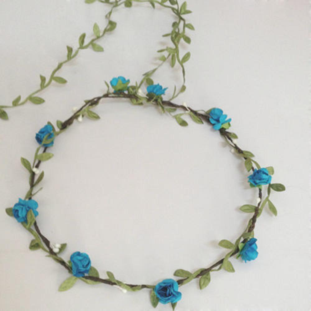 Simulation Flower Wedding Bridal Headdress Paper Flower Floral Wreath Wedding Bridesmaid