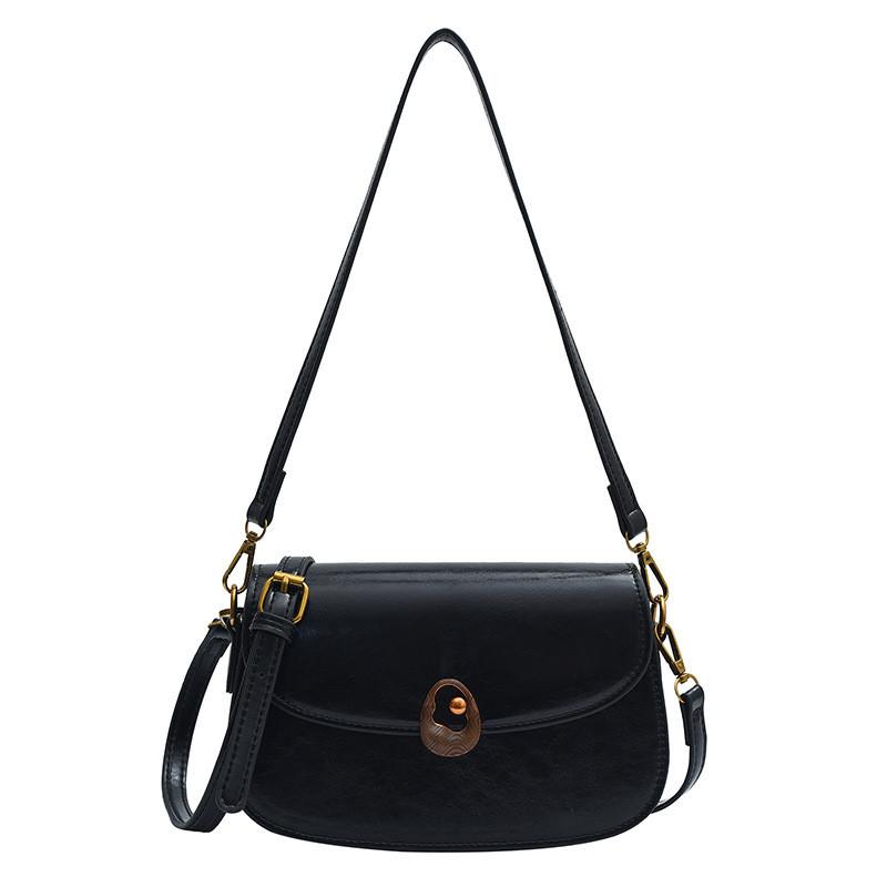 Ielgy Texture Ladies Messenger Bag Temperament Underarm Bag Fashionable All-Match Simple Shoul