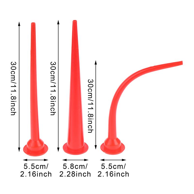 Long Caulking Nozzle Set Plastic Caulking Nozzle Applicator Sausage Caulking Extension Tool Camber