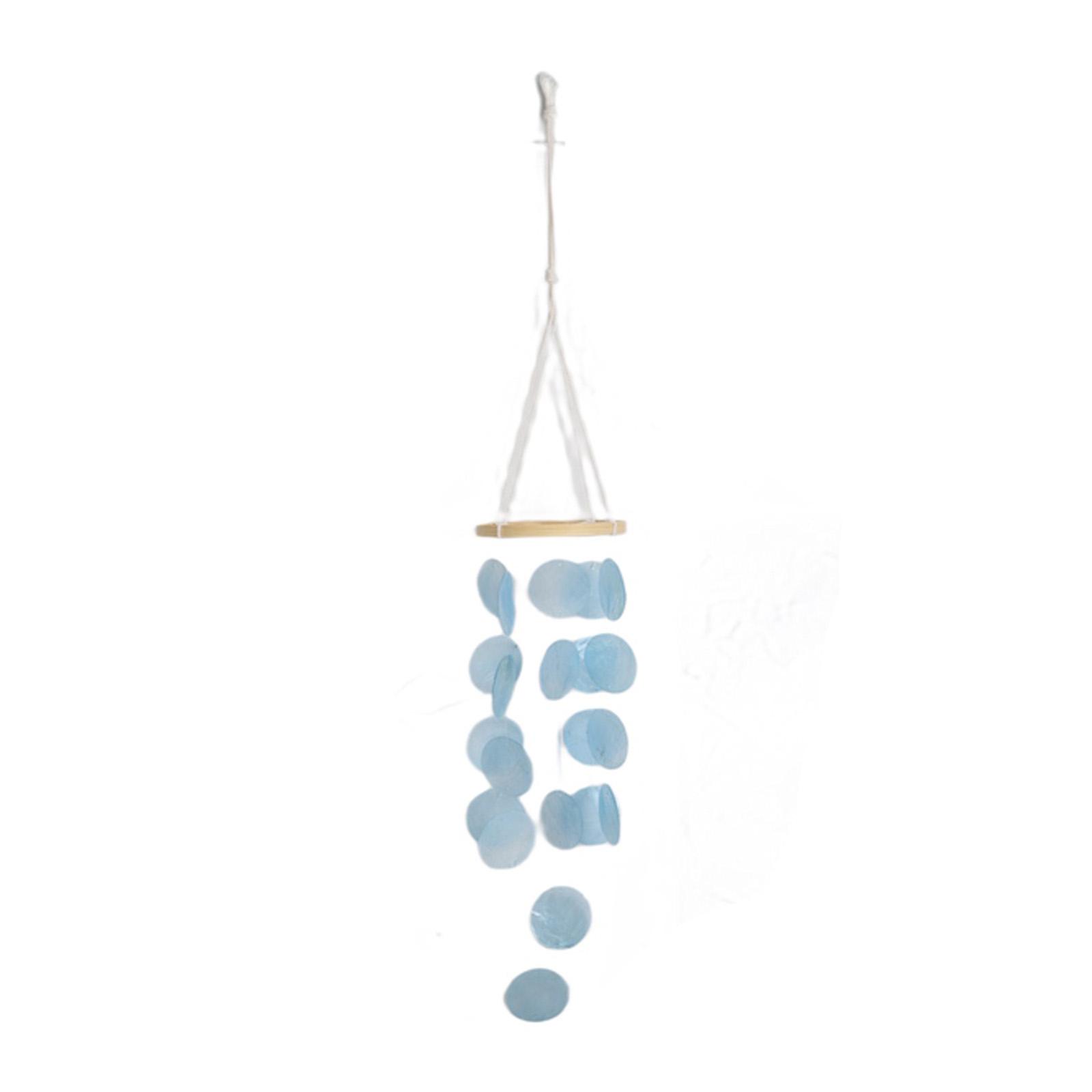 

Hanging Decor Shell Wind Chimes Outdoor Garden Mother-of-Pearl Material Soothing Sound Versatile Usage For Indoors For Outdoors
