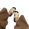 European products 2025 autumn and winter new sheepskin and fur integrated flat-bottomed wool slippers women wear lamb wool warm slippers tide
