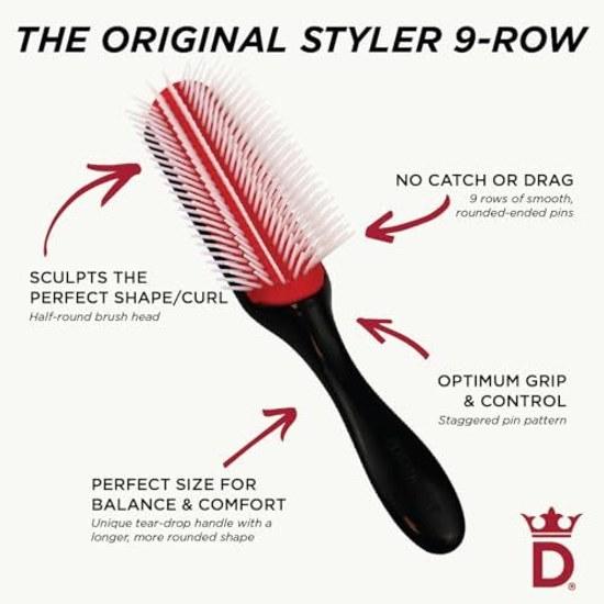Denman Blow Brush D4 Black Parallel Import