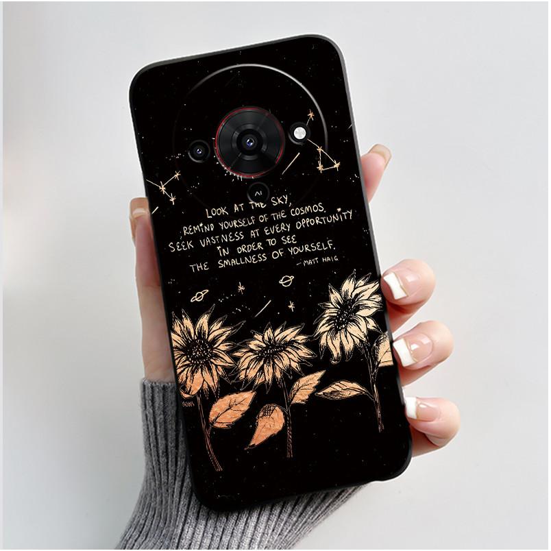 Cute Cartoon Case For ZTE Blade A76 5G Z2469N Capa Funda Printing Shell Protective Cover Soft Silicone Black Casing Coque