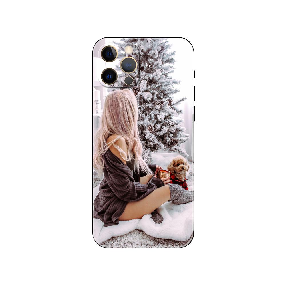 

Модный чехол для телефона Fashion Girl Merry Christmas для iphone 5s 2020se 6 6s 7 8 plus x 10 XR XS 11 12 13 mini pro MAX черная задняя крышка из ТПУ iphone 13pro MAX