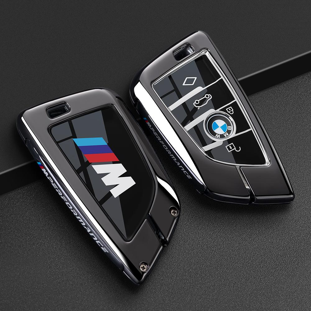 AABS1 Carbon fiber Car Key Case Cover Protect Shell For BMW 1 2 3 4 5 6 7 Series X1 X3 X4 X5 X6 X7 F20 G20 G30 G05 G11 F15 F16 G01 G02