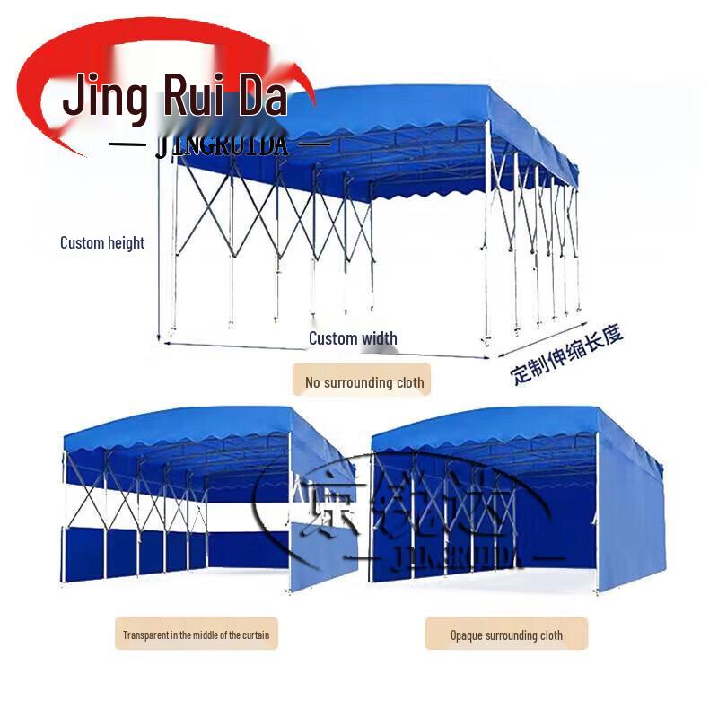 JINGRUIDA Large Retractable Outdoor Canopy