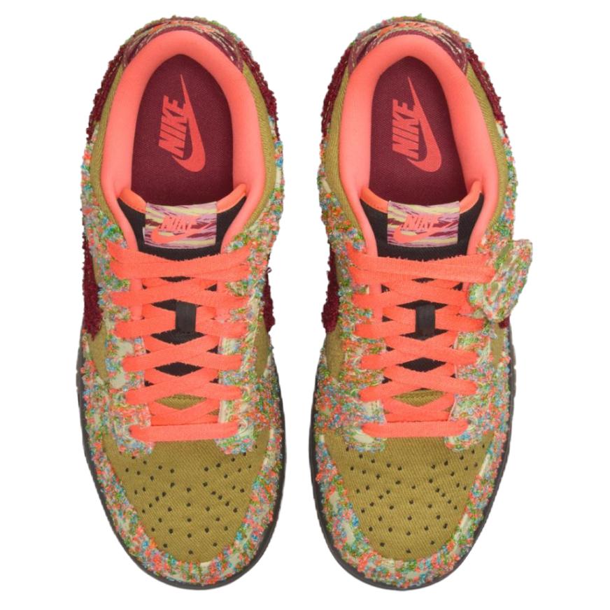 Nike Dunk Low Panda-Monium Pack - Green Curry Multi-Color Unisex Sneakers Luminous-Green Bright-Mango Burnt-Red IB2263-300