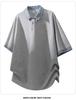 Men's Retro Faux Two-Piece Short-Sleeve Lapel T-Shirt