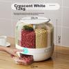 Five-Grain Storage Box, Anti-Insect And Moisture-Proof, Rotating Design, Rice Container, Storage Jar for Home Use, Rice Bucket