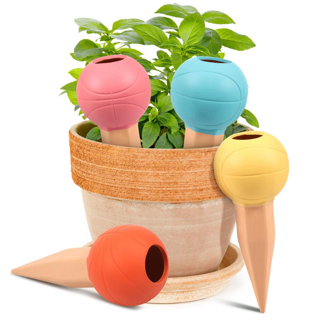 4Pcs Plant Watering Globe 150ml Automatic Watering Spike Flower Pot Self Watering Device Drip Irrigation System Garden Decor