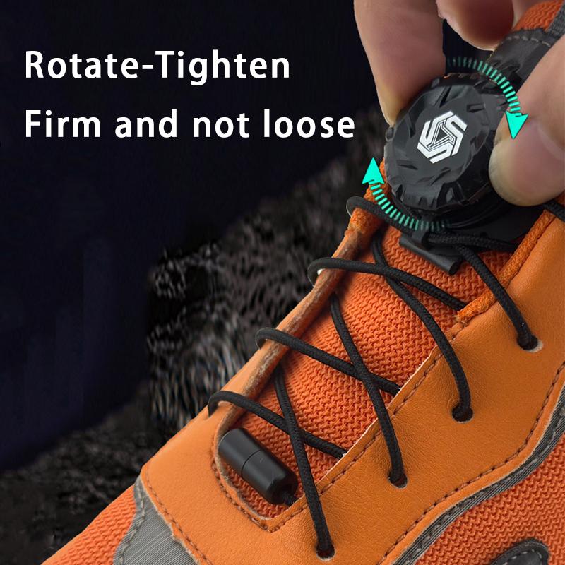 1 Pair/2 Pair New Options Automatic Swivel Buckle Shoelaces No-Tie Shoe Laces for Kids & Adults - Easy Slip-On Sneaker Accessory