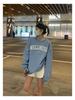 Padded Loose Casual Sweatshirt Women Autumn and Winter Coat Ancient Round Neck Long Sleeve Bottom Shirt Tops Fashion Retro Versatile Sweatshirt