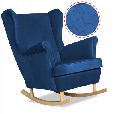 Angelo Rocking Chair, Scandinavian, Family Furniture, Navy Blue, PRO