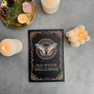 Livro de Feitiços de Bruxa | Encantador Livro de Magia Fantástica com Capa de Borboleta Misteriosa | Adereço de Cosplay e Colecionável