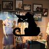 1/2 Pcs/set Cute Removable 3D Cats Sticker Black Cats Wall Stickers Window Sticker