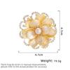 Damen Leichter Luxus Design Elegante Imitationsperle Pfingstrose Blume Brosche Modisch Vielseitig Nische Designgefühl Brosche