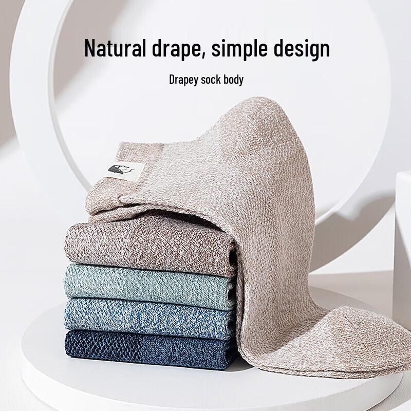 LangSha Men's 100% Cotton Antibacterial Sport Ankle Socks