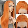 Lange Gerade Spitzefront-Perücke - Hochtemperaturfaser, Afrikanisch Inspiriert, Kopfbedeckung für Frauen