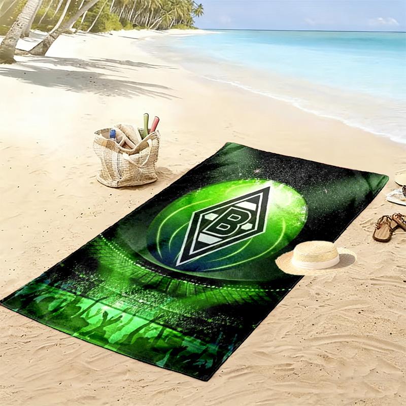 Asciugamano da Spiaggia con Stampa Borussia Mönchengladbach, Asciugamano Grande Morbido ad Asciugatura Rapida per Spiaggia Campeggio Nuoto