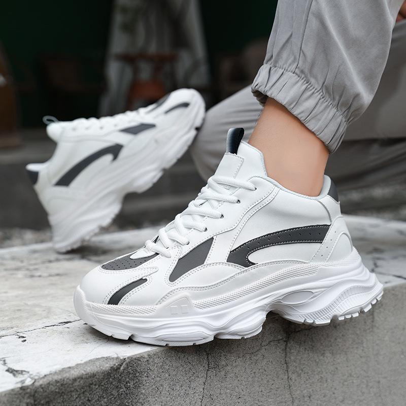 Invisible Height Boost Dad Shoes: 8cm Men's Korean Style Trendy Casual Sneakers for Autumn 
