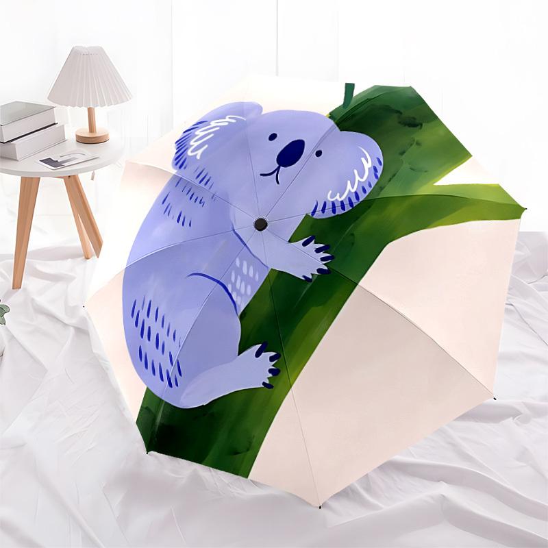 1pc Koala, Tree Automatic Open/Close Umbrella, Formal Events - Ideal Gift for Family or Friends, Outdoor Accessory Yy251211122