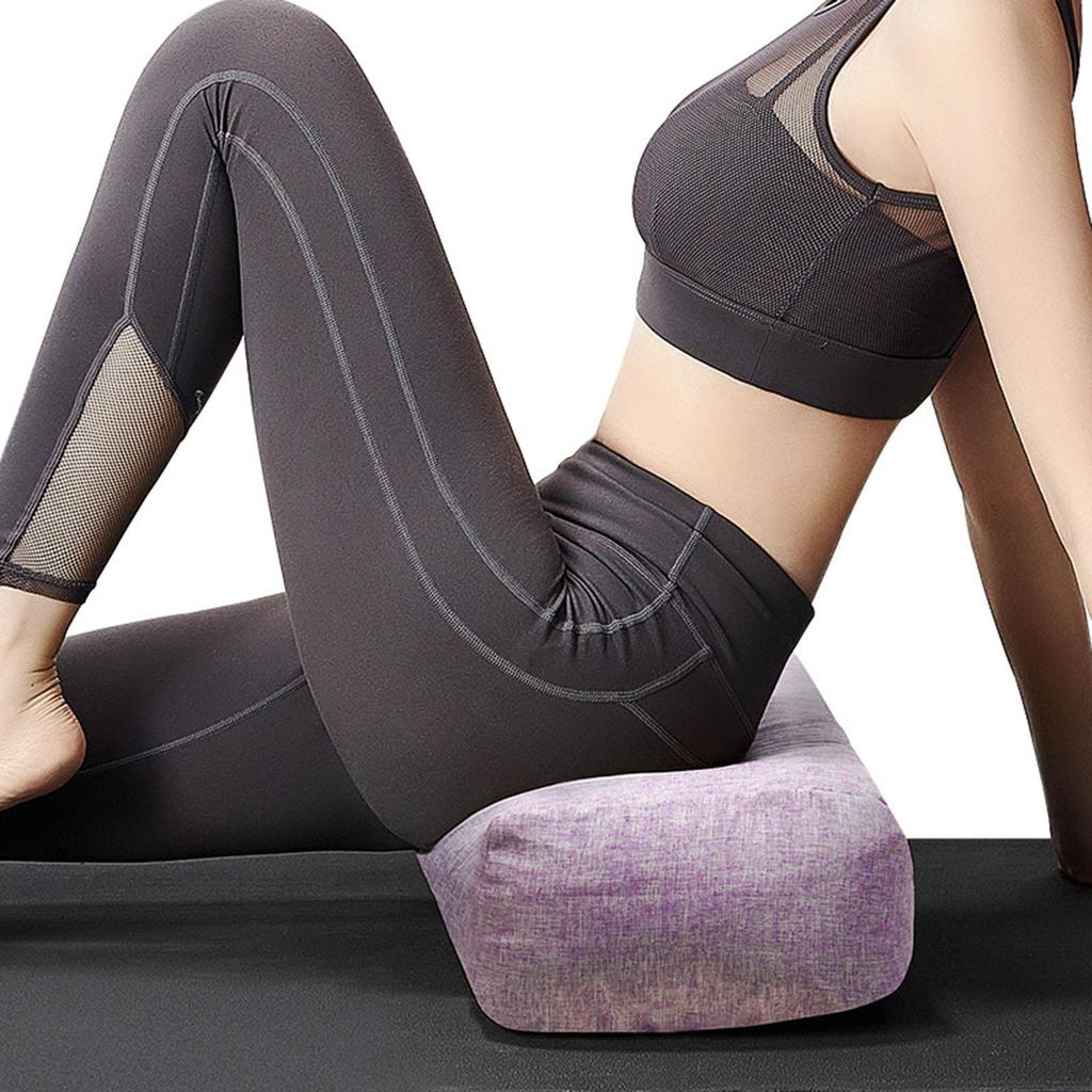Versatile Yoga Bolster Support Cushion Removable Cover  for Poses Modification Meditation Restorative Yoga Prop