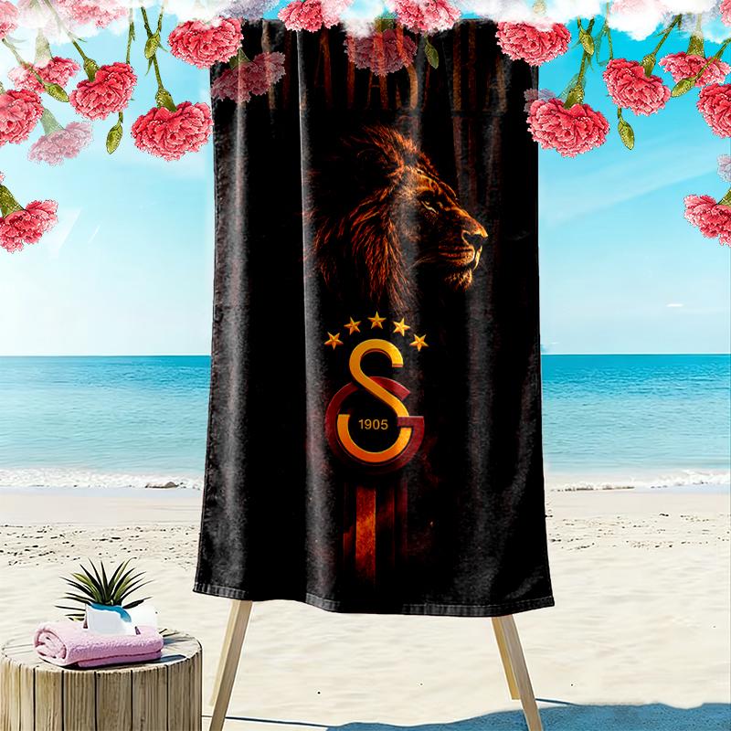 Asciugamano da Spiaggia Galatasaray SK, Un Must-have per Ogni Viaggio Perfetto, Regalo Perfetto per Compleanno, Vacanze per Famiglia e Amici