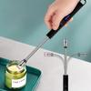 Furtun 720° Rezistent la vânt Aprinzător electronic cu impulsuri Blocare de siguranță Afișaj baterie Bucătărie de camping în aer liber Brichete electrice cu încărcare USB