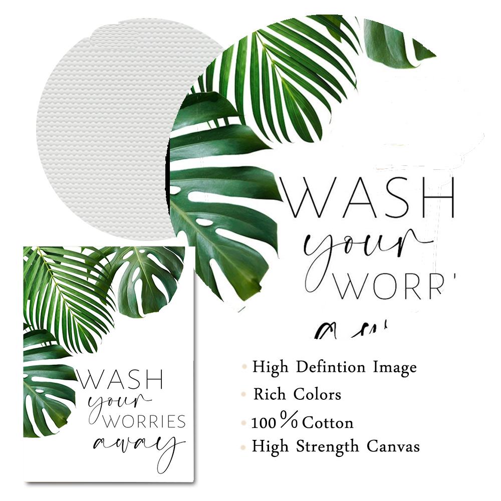 Rośliny tropikalne plakat zielony liść dekoracyjny obraz nowoczesne obrazy ścienne skandynawski styl wydruk do łazienki salon