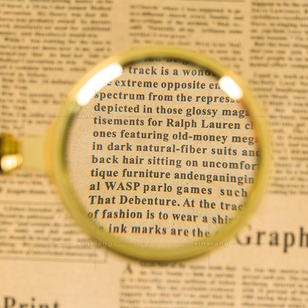Portable Retro Handheld 10X Magnifying Glass Magnifier Eye Glass Mini Microscope Optical Glass