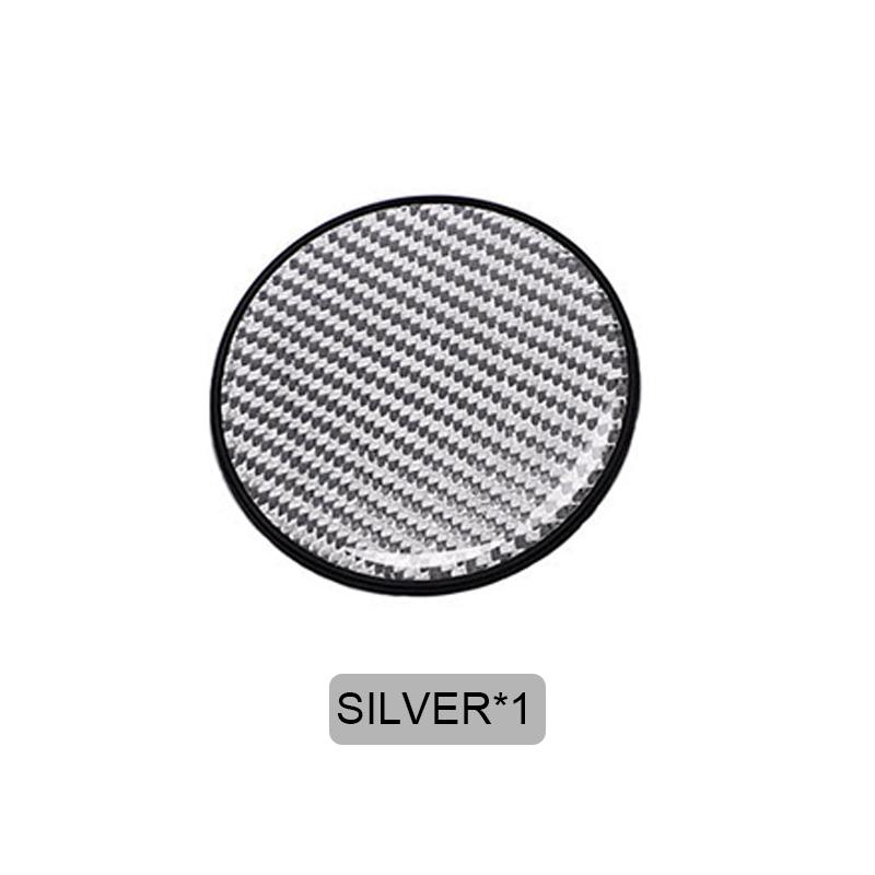 Non-slip Car Water Cup Pad Carbon Fiber Style Rubber Mat For Car Drink Coffe Bottle Holder Coaster