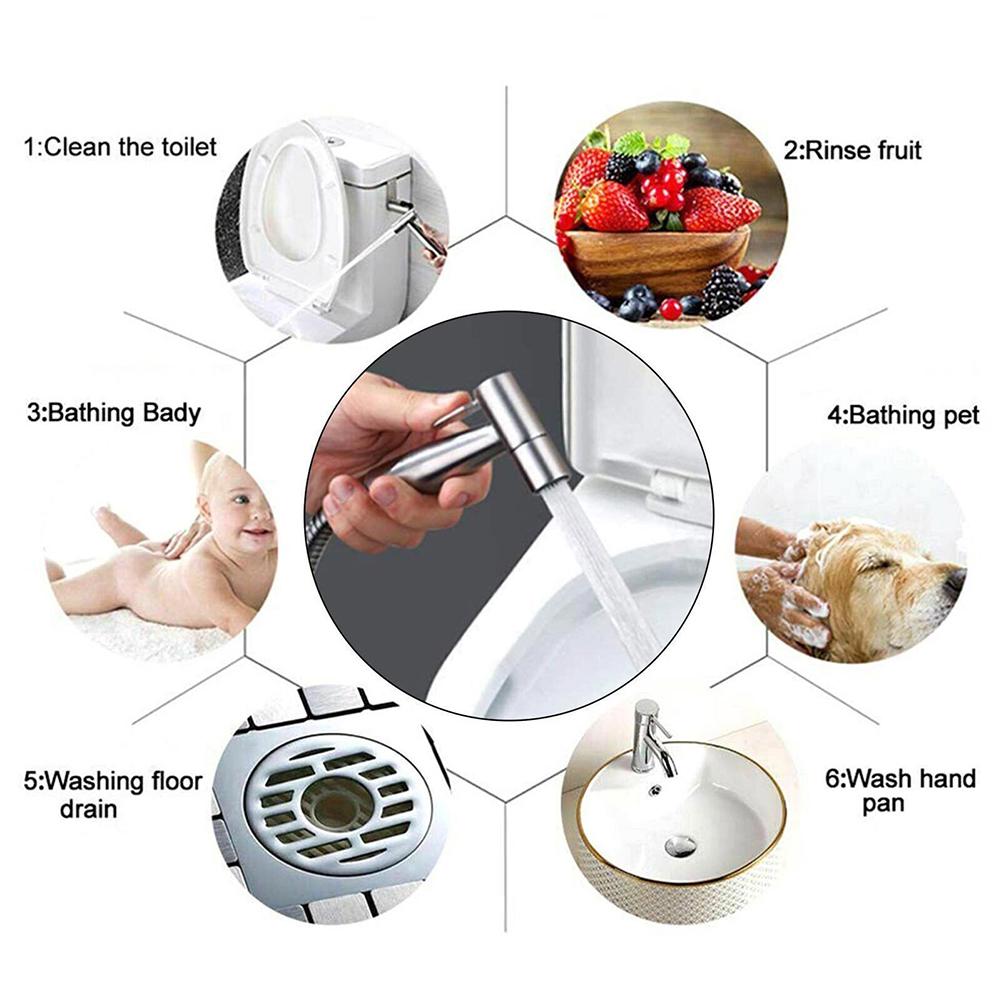 Convenient Hand Pressed Water Release with Circular Holes Bidet Sprayer