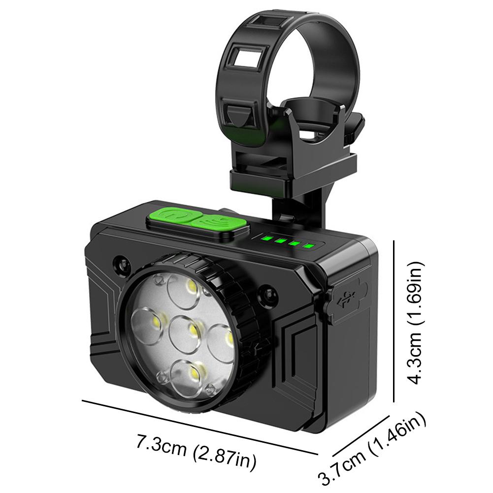 

Светодиодная велосипедная фара с интеллектуальным датчиком, фонарик на руль велосипеда, перезаряжаемый через USB, дорожная велосипедная фара, 3 режима для ночной езды