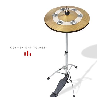 Drum Cymbals Rings Hihat Tambourine Drum Set for Stacks Hihats Professional for Drum Cymbal Drum Set Performance Cymbal