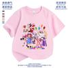 2026 Magical Numbers Circus Digital Circus Clown Outfit Girls’ Short-Sleeve T-Shirt, 100% Cotton, Summer New Collection