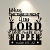 Isaiah 60:22 Iron Wall Art Black Minimalist Scripture Decor Waterproof Durable Home Church Gift