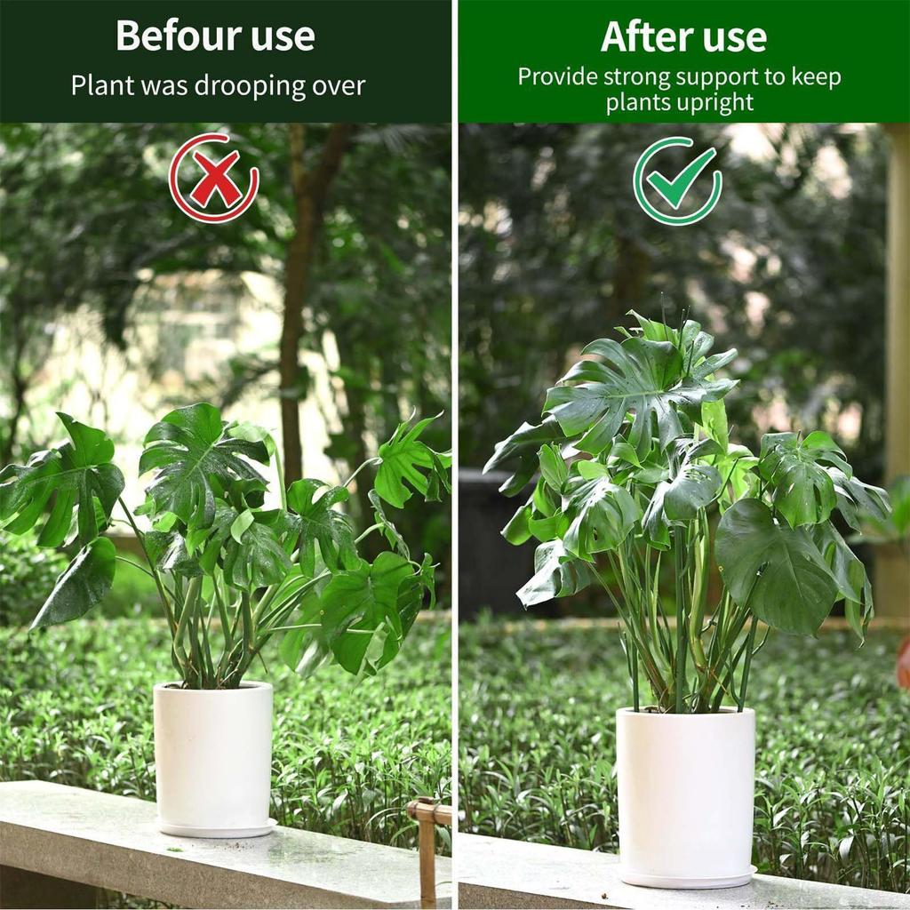 Plant Support Pole Vine Plant Support 10 Pieces Detachable Stackable Fake Branches Shape Trellis for Gardening Indoor House