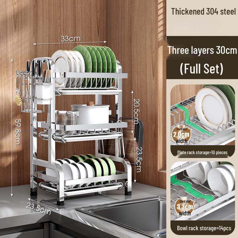 Lan Tuan Stainless Steel Dish Drying Rack