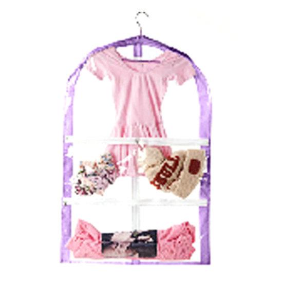 Caurspīdīga ceļojumu apģērba soma ar kabatām, rāvējslēdzēja aizdare Bērnu deju apģērbi, apģērba pārvalki PVC deju kostīmu organizators