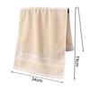 Bath Towel Washcloth Cotton Towel Solid Color Soft Absorbent Towels Multipurpose Use For Hotel Bathroom Highly Absorbent