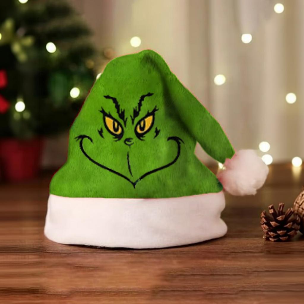 Plüsch-Weihnachtsmannmütze für die Feierparty Winter-Kostümzubehör