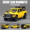 Dodge Hennessey Mammoth 1000 TRX Terénní Pickup Simulace Odlévaná & Hračková Vozidla Zvuky & Světlo Natahovací Auto 1:32 Model ze slitiny